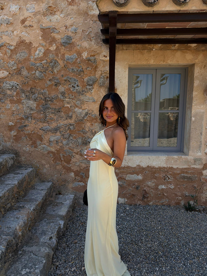 Vestido Riviera en amarillo claro