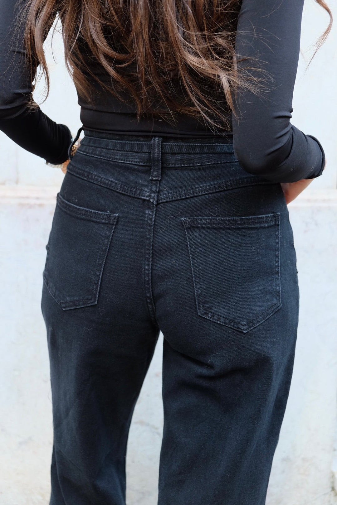 Jeans rectos gris extra oscuro