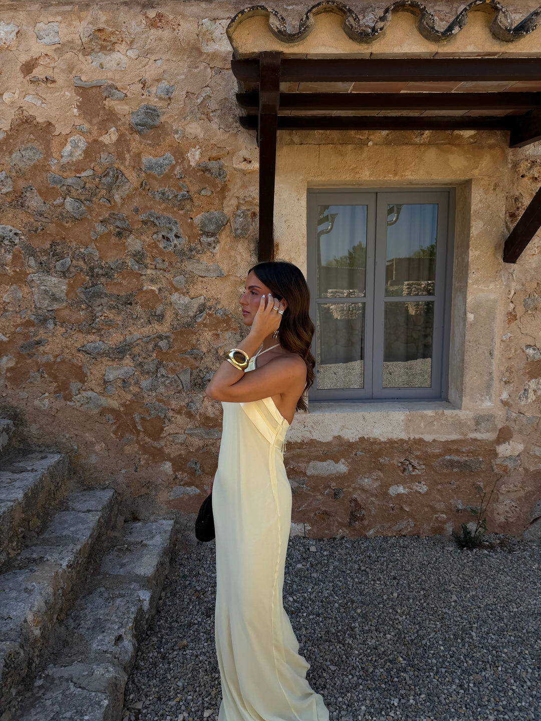 Vestido Riviera en amarillo claro