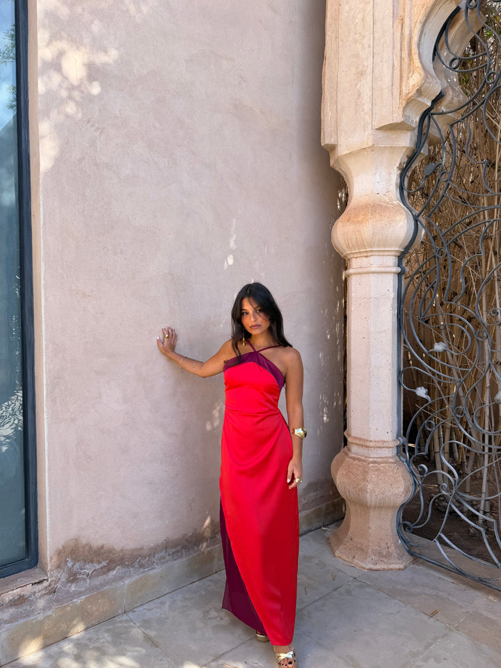 Vestido Oasis en rojo