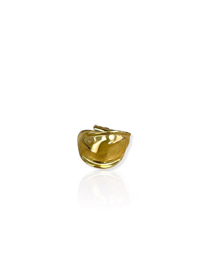 Anillo banda dorado