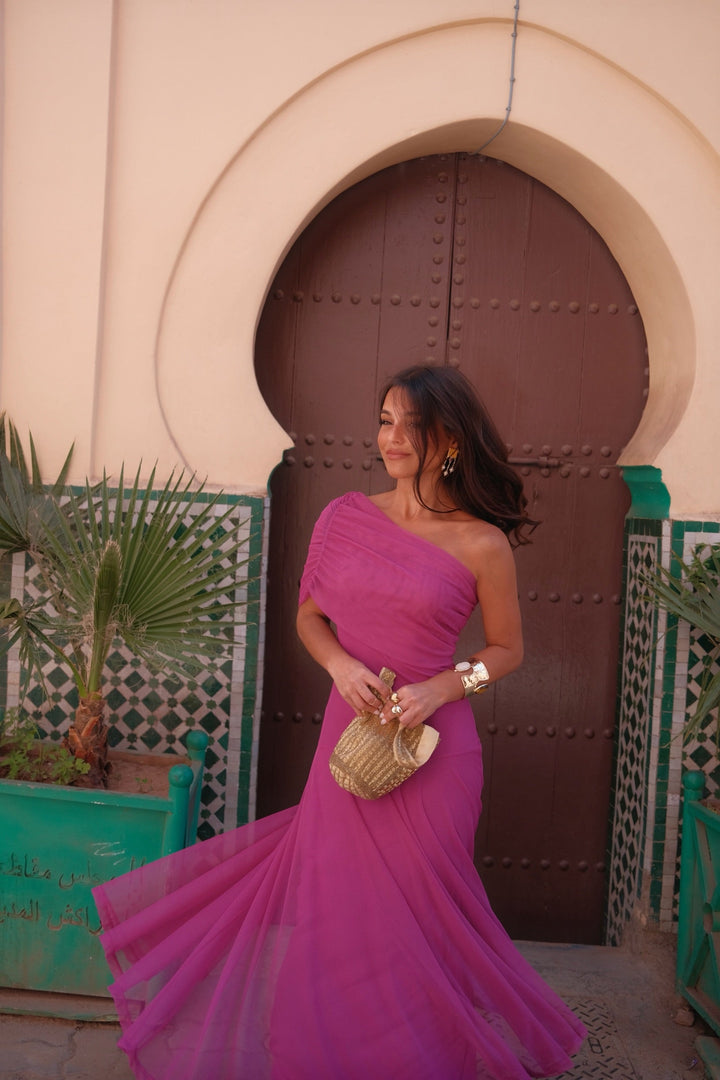 Vestido Toledo en fucsia
