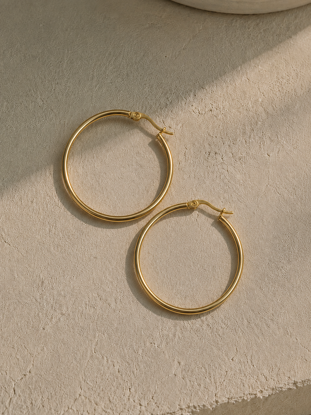 Pendientes aros dorados