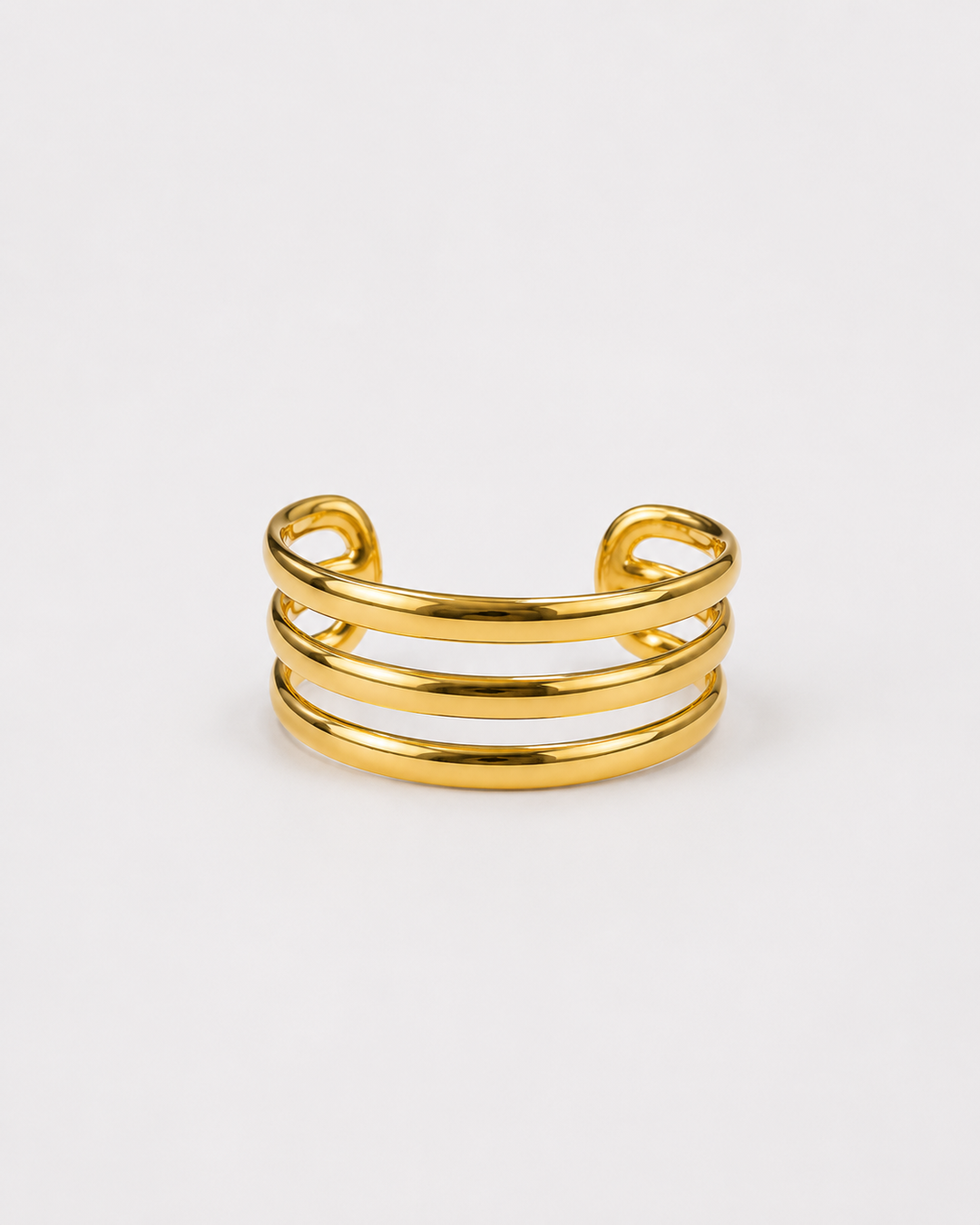 Brazalete tres aros dorado