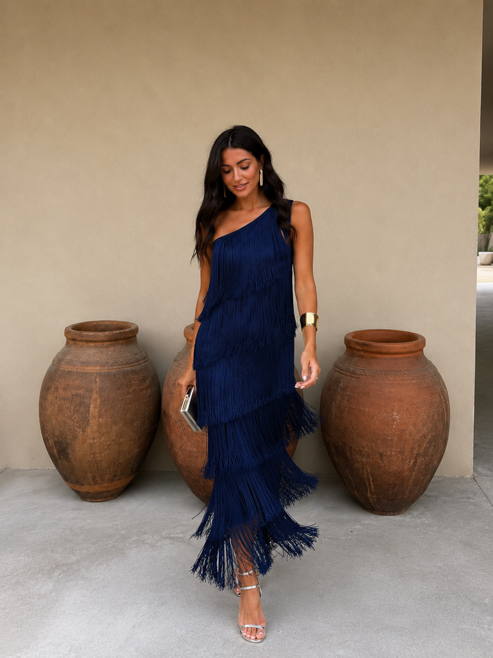 Laura | Vestido Con Flecos