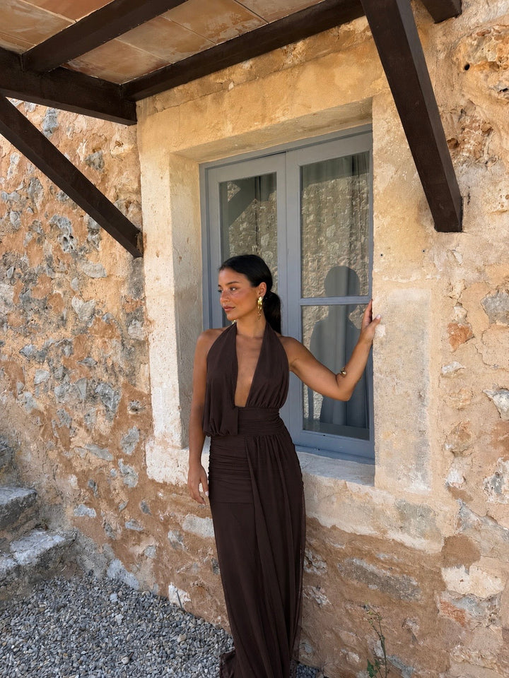Aina / Vestido en marrón
