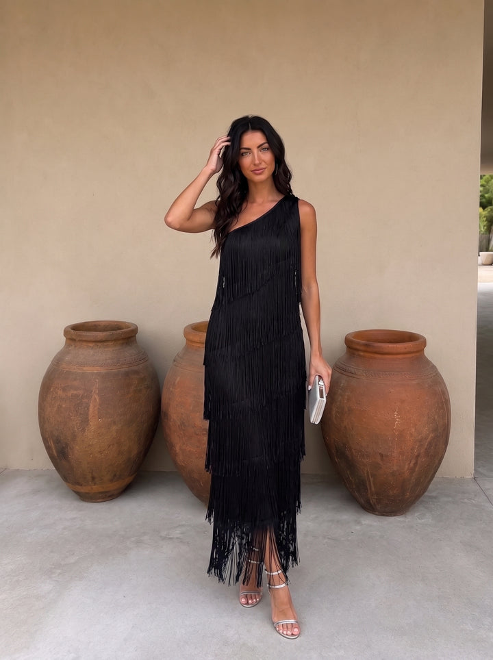 Laura | Vestido Con Flecos