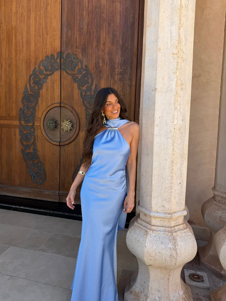 Vestido Safira en azul cielo