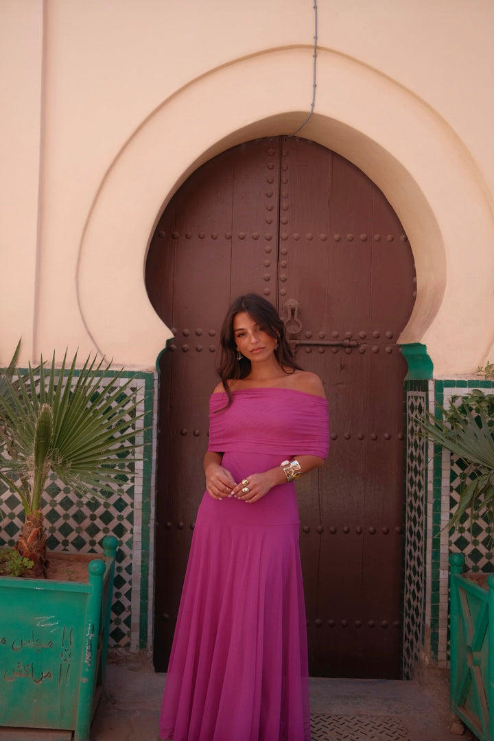 Vestido Toledo en fucsia