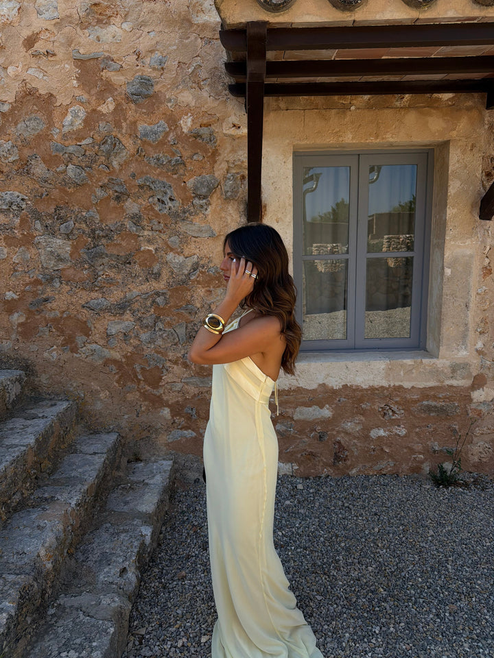 Vestido Riviera en amarillo claro