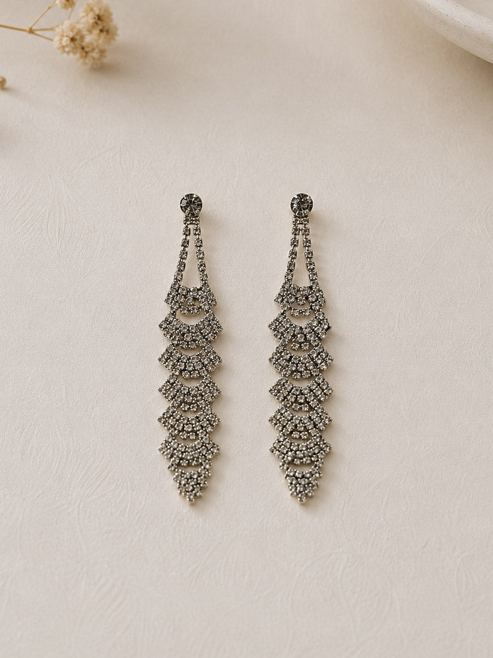 Pendientes caída pico plateados