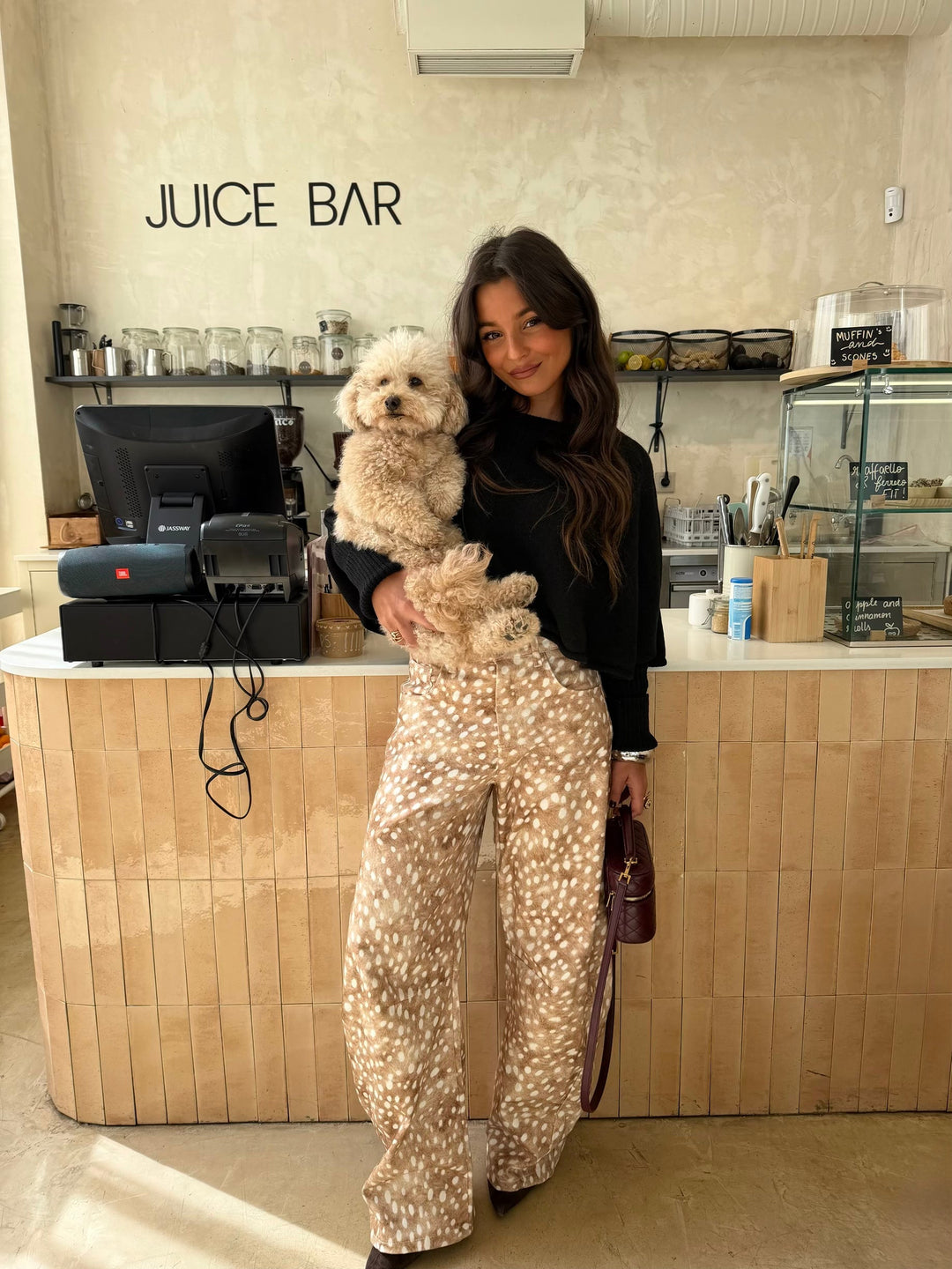 Pantalones globo con estampado de Bambi