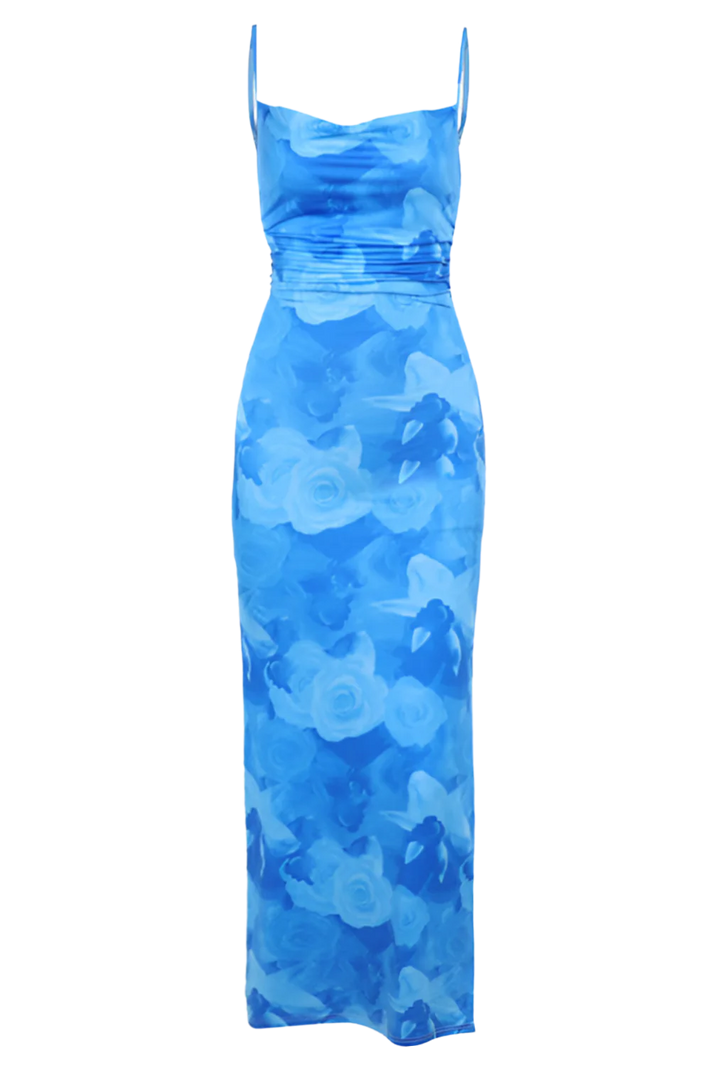 Leah | Vestido Largo Estampado