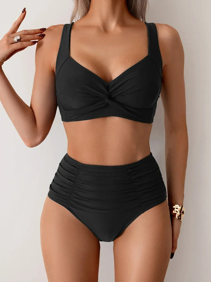 Dalia | Conjunto de bikini de verano de talle alto
