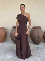 Irene / Vestido elegante sin tirantes de malla