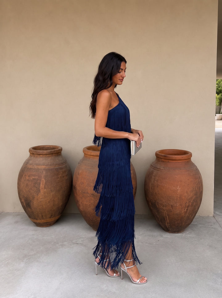 Laura | Vestido Con Flecos