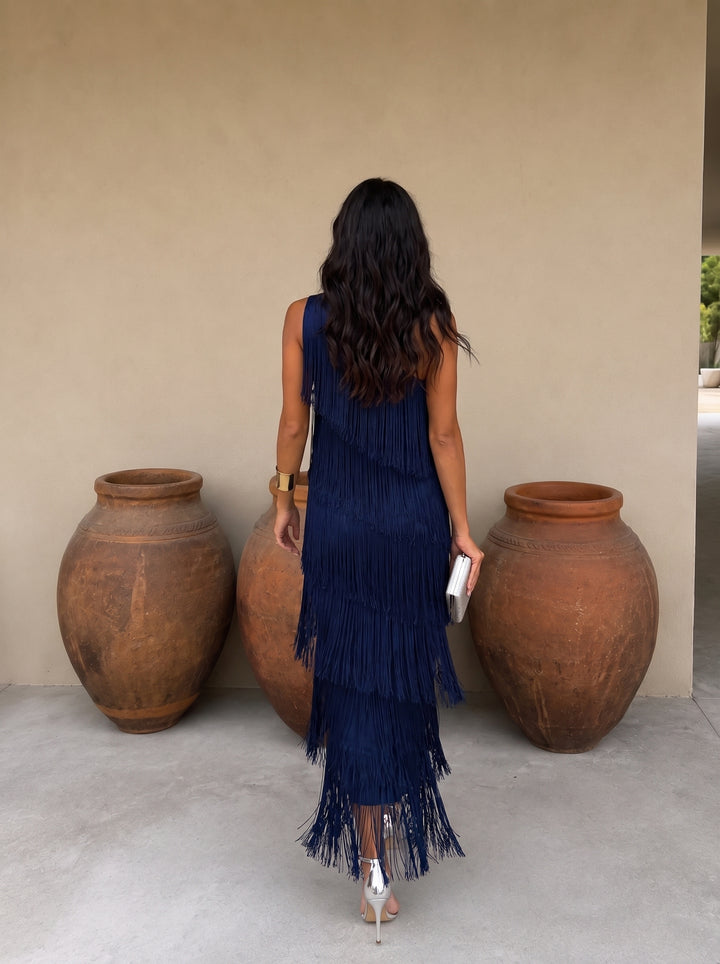 Laura | Vestido Con Flecos