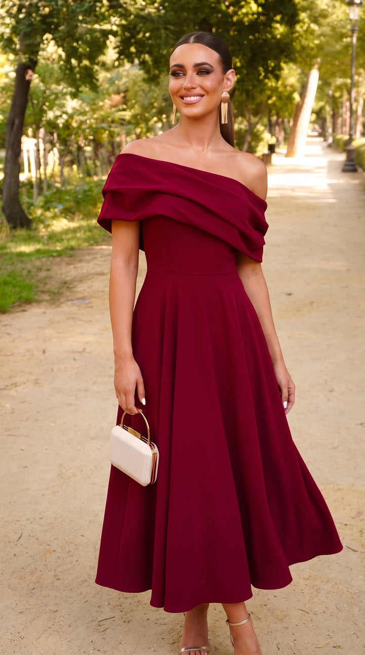 Vestido Lara Burdeos