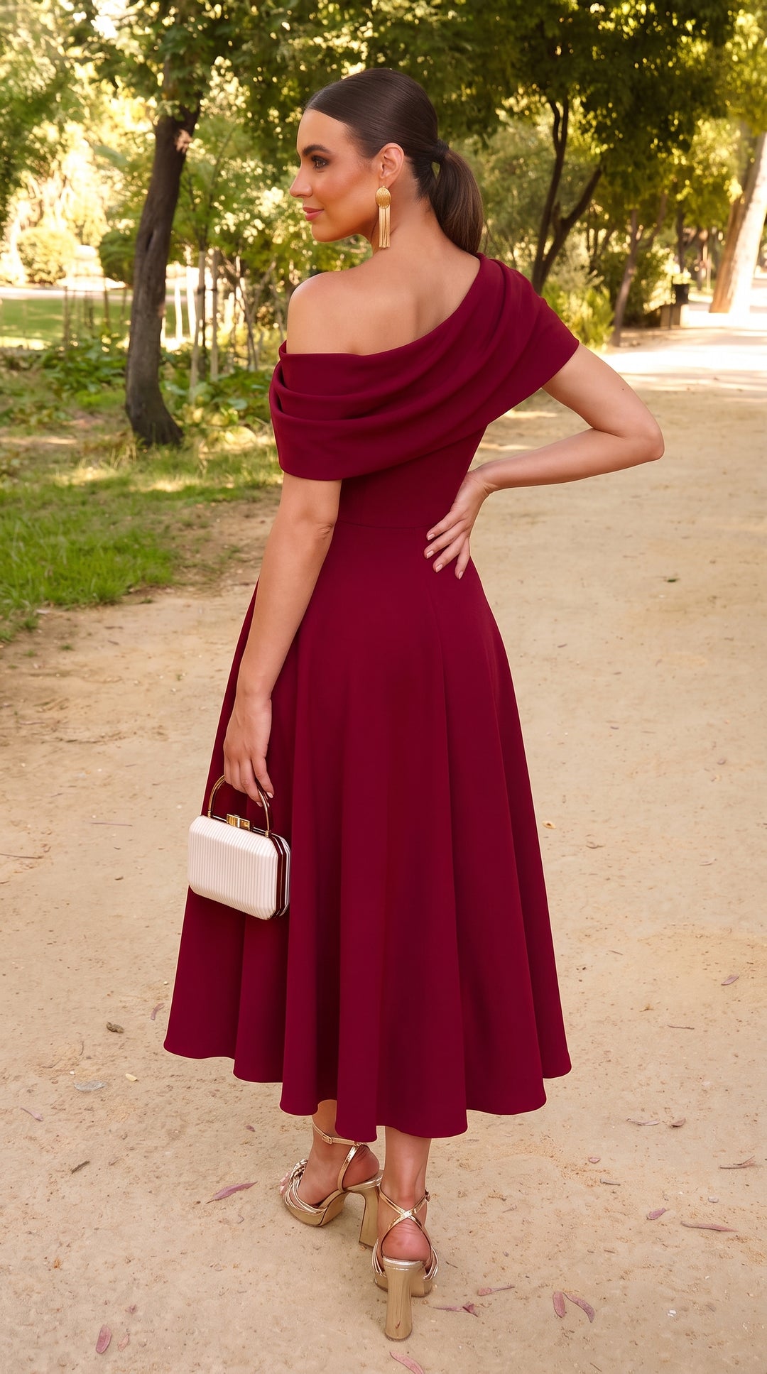 Vestido Lara Burdeos