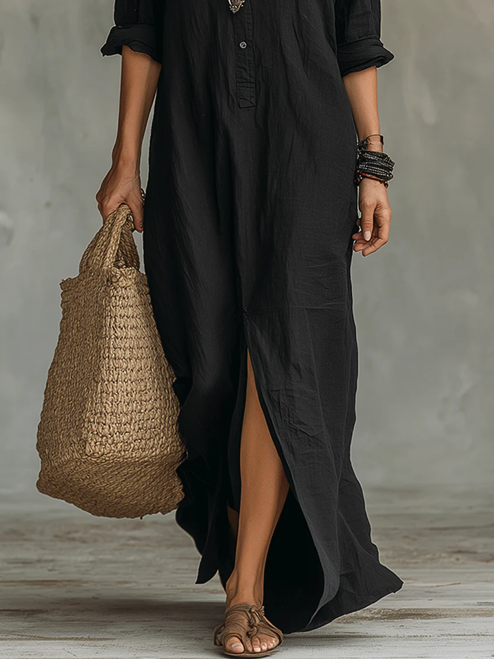 Ana | Vestido maxi con silueta favorecedora