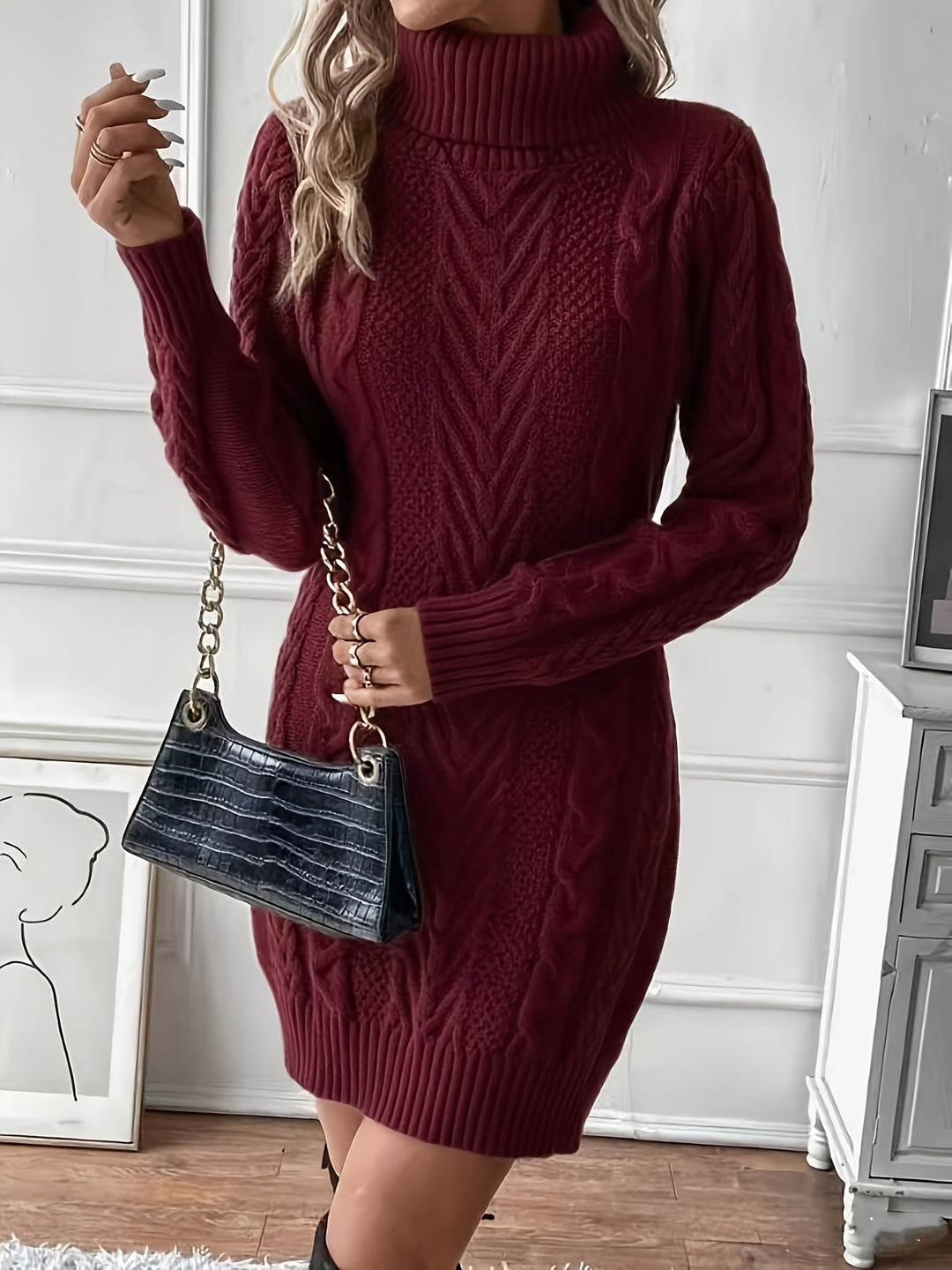 Milanda - Vestido De Punto Trenzado