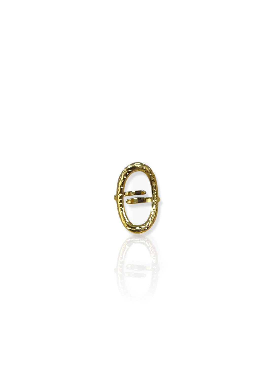 Anillo aro picado dorado
