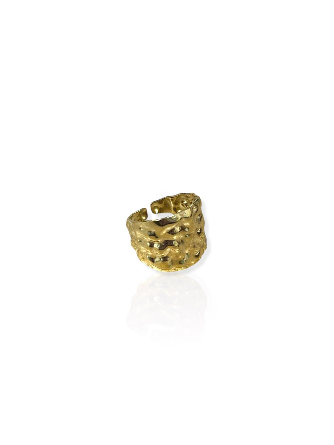 Anillo picado dorado