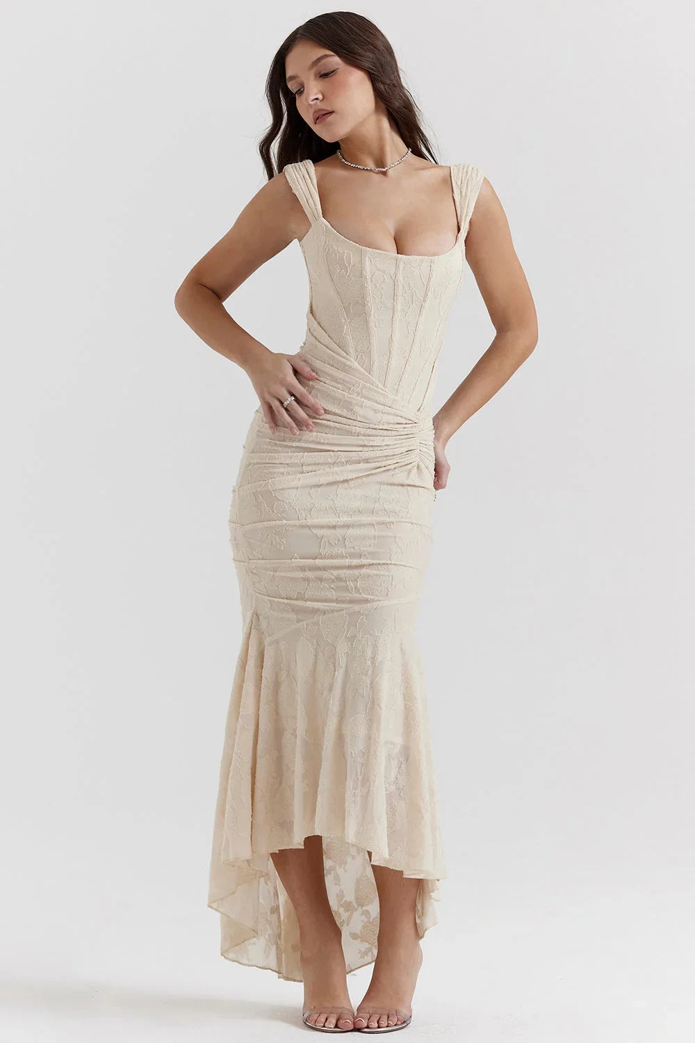 Cesca | Vestido Largo Con Corsé