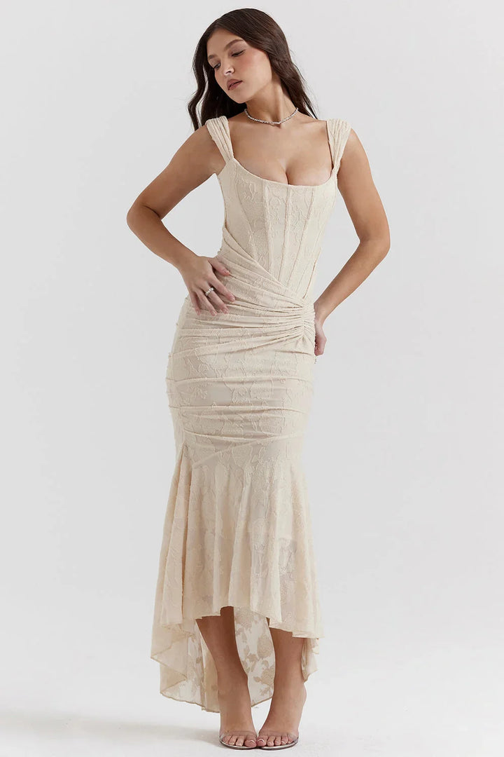 Cesca | Vestido Largo Con Corsé