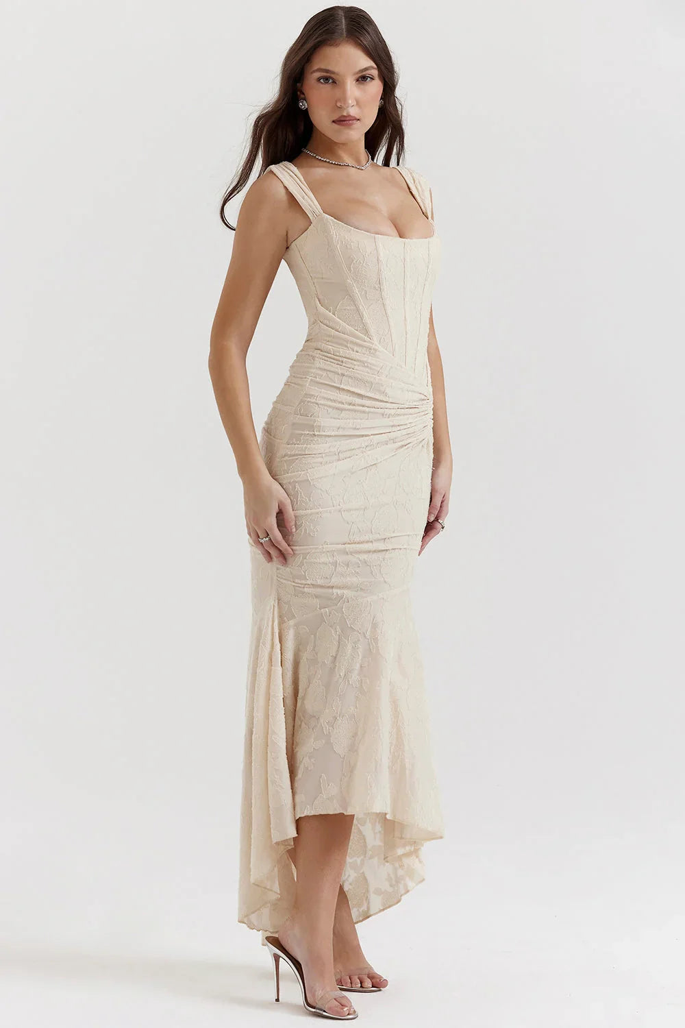 Cesca | Vestido Largo Con Corsé