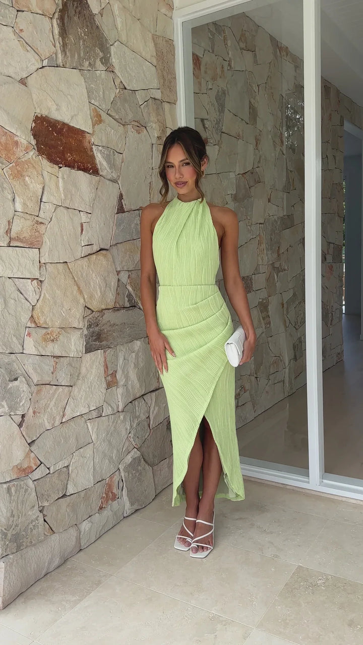 Celia | Vestido Largo Plisado
