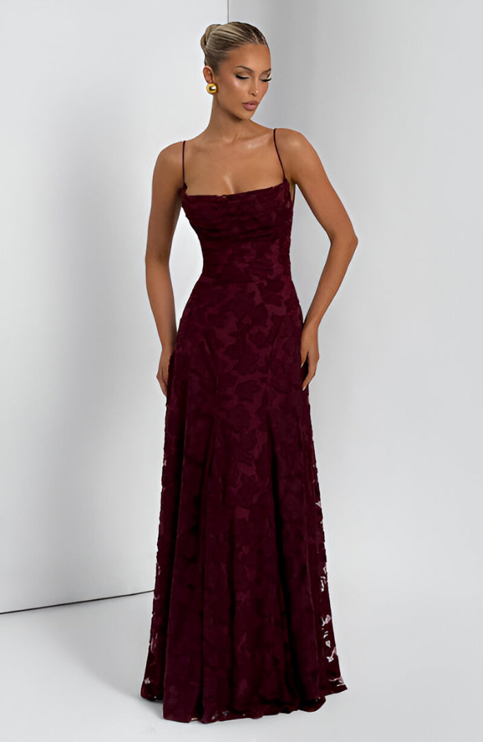 Francisa | Vestido Largo con Corsé de Encaje