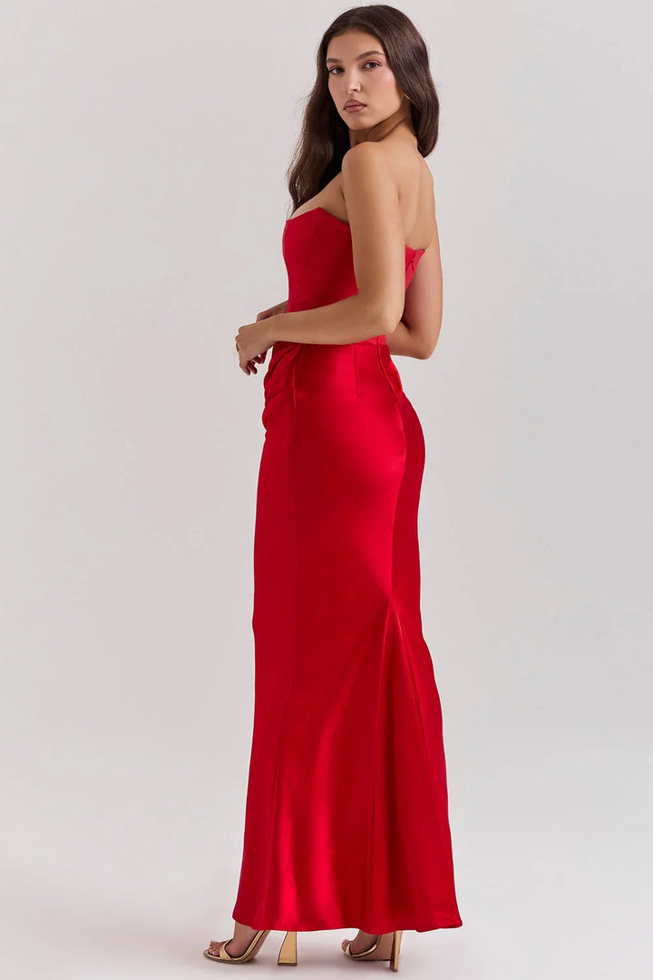 Dalia | Vestido Largo De Satén