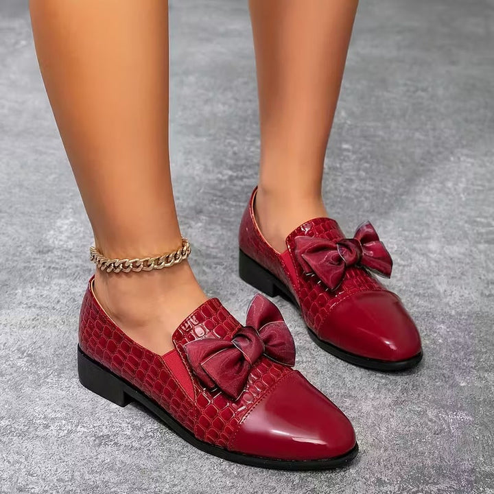 Nalira - Mocasines Ortopédicos De Cuero Con Lazo