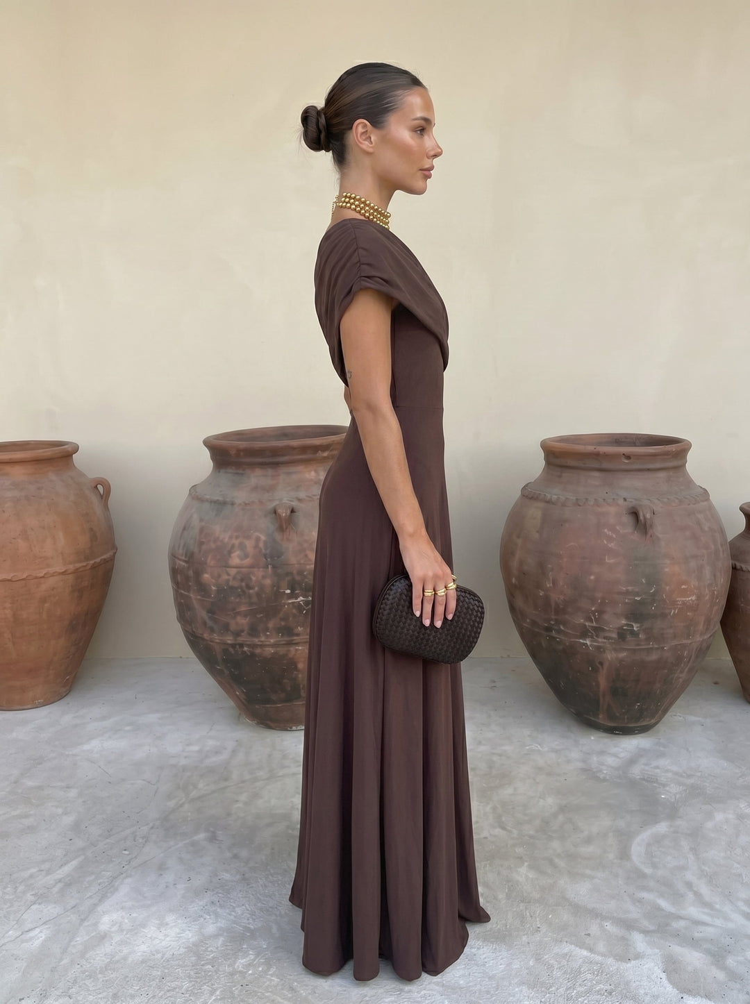 Irene / Vestido elegante sin tirantes de malla
