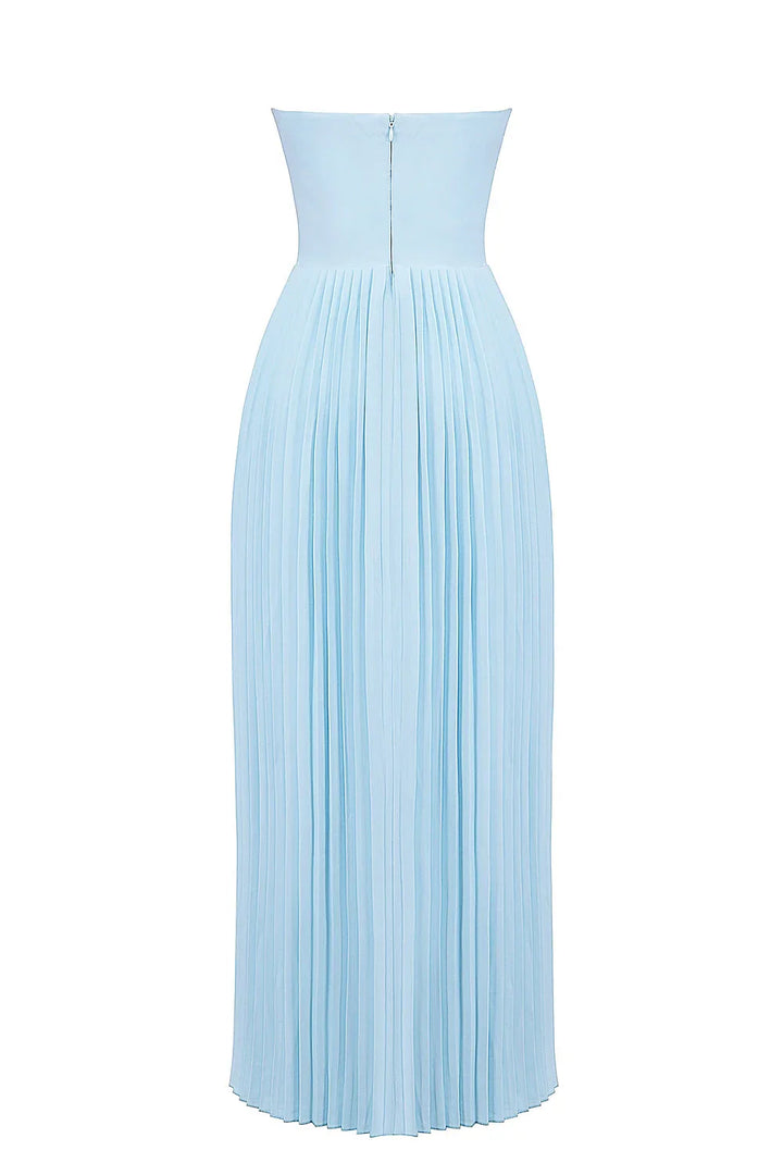 Marcella | Vestido Empolvado Con Tablas