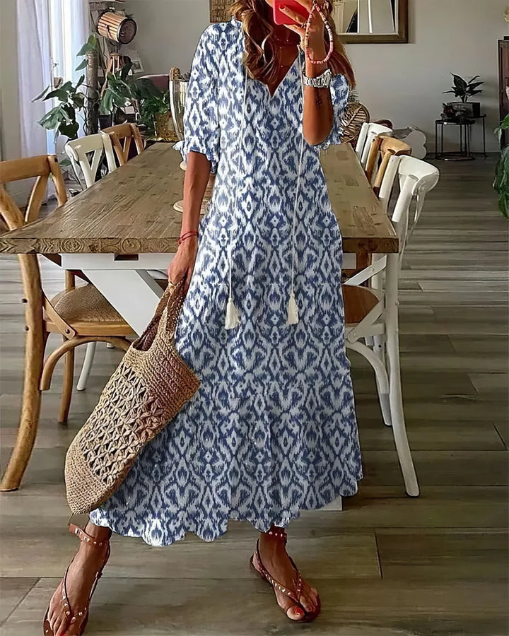 Diana | Vestido Boho Con Cobertura Para El Abdomen